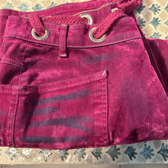 Free People Unicorn 🦄 Moxie Flocked jeans size 28 - Picture 4 of 5